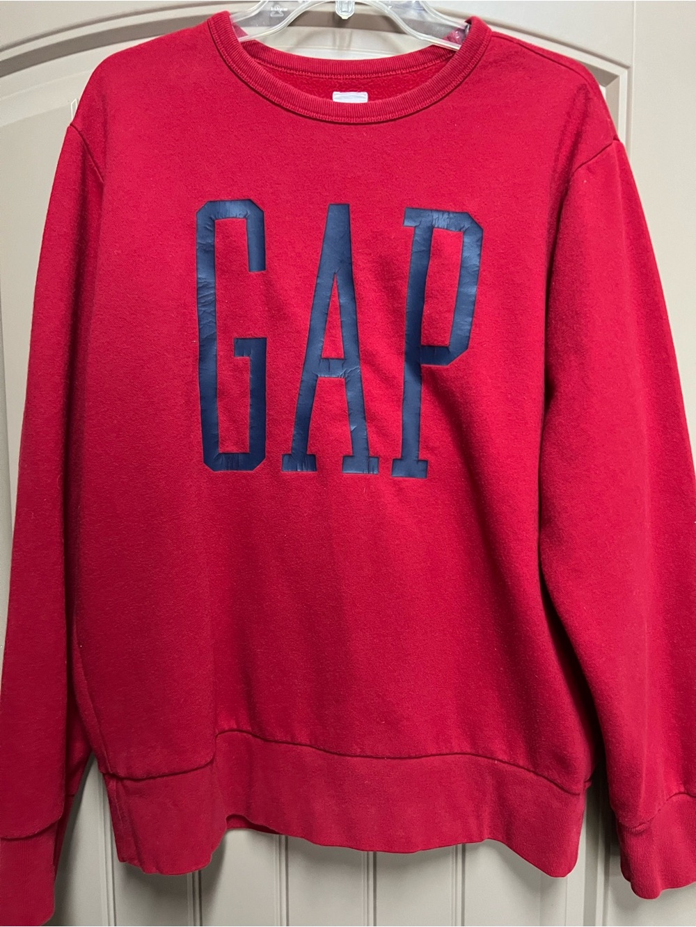 GAP Red Logo Crewneck Sweatshirt Men’s L
